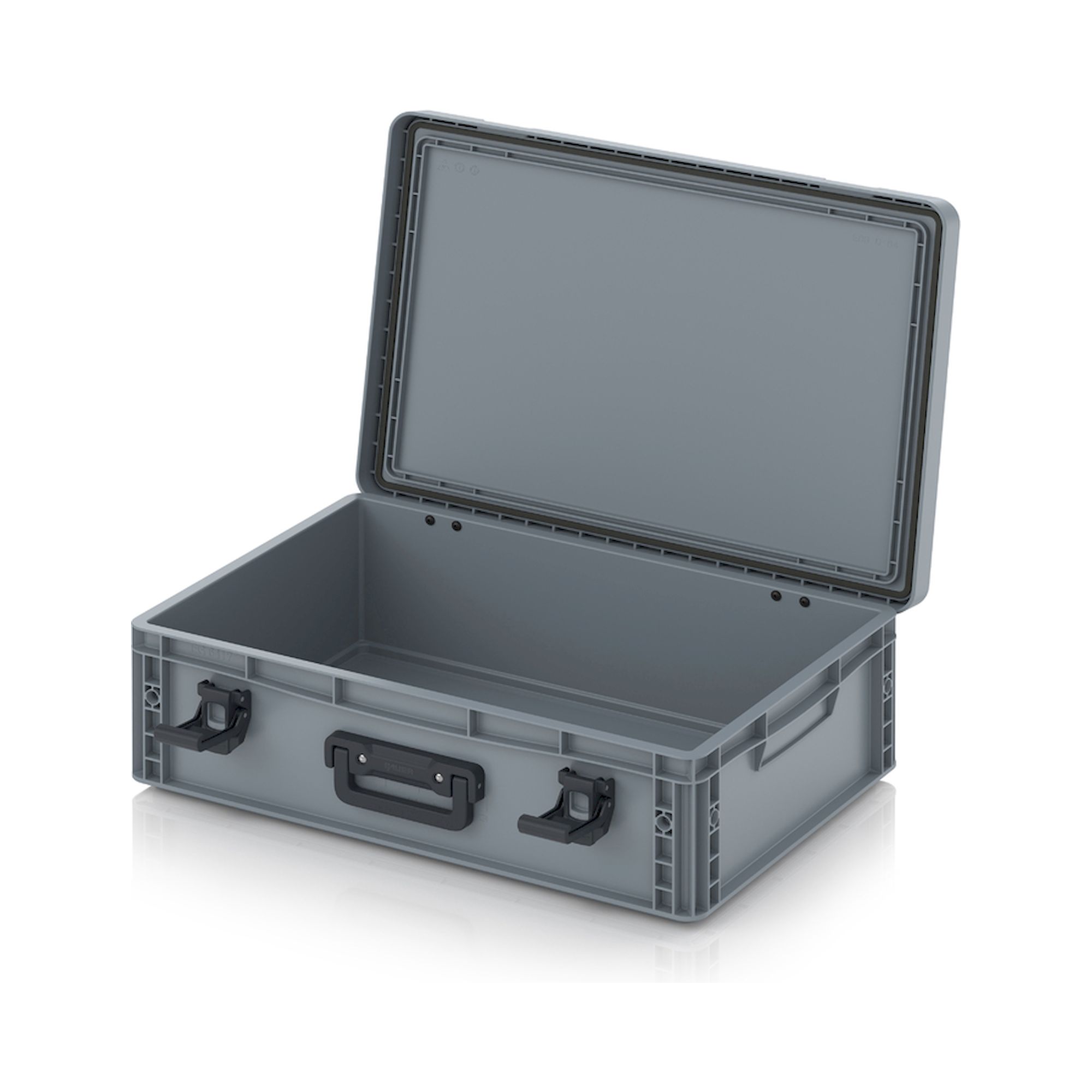 EDP 64/17 HG 1G. Eurobehälter mit Scharnierdeckel Pro, 60x40x18,5 cm