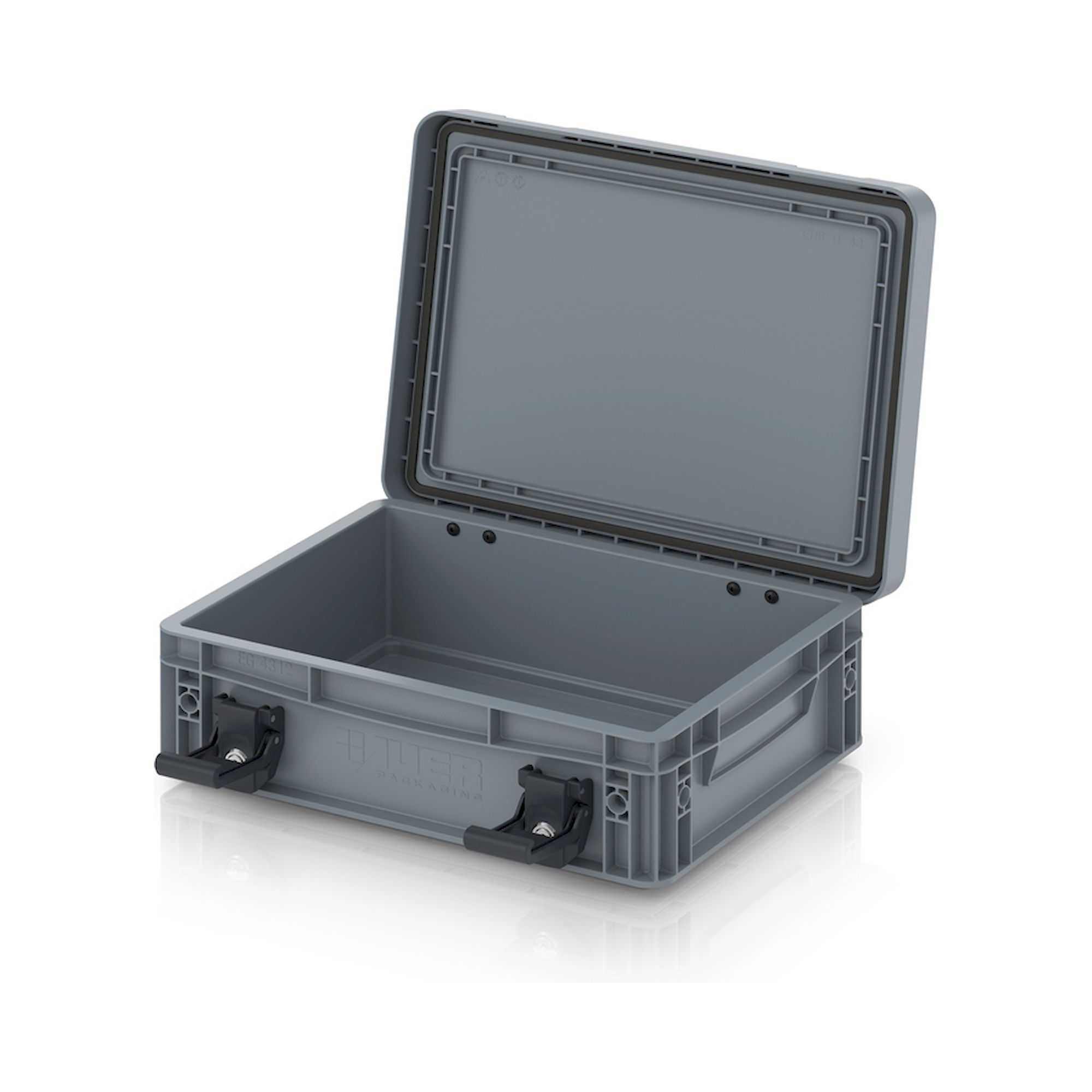 Auer EDP S 43/12 HG. Bacs Euro avec couvercle à charnières Pro