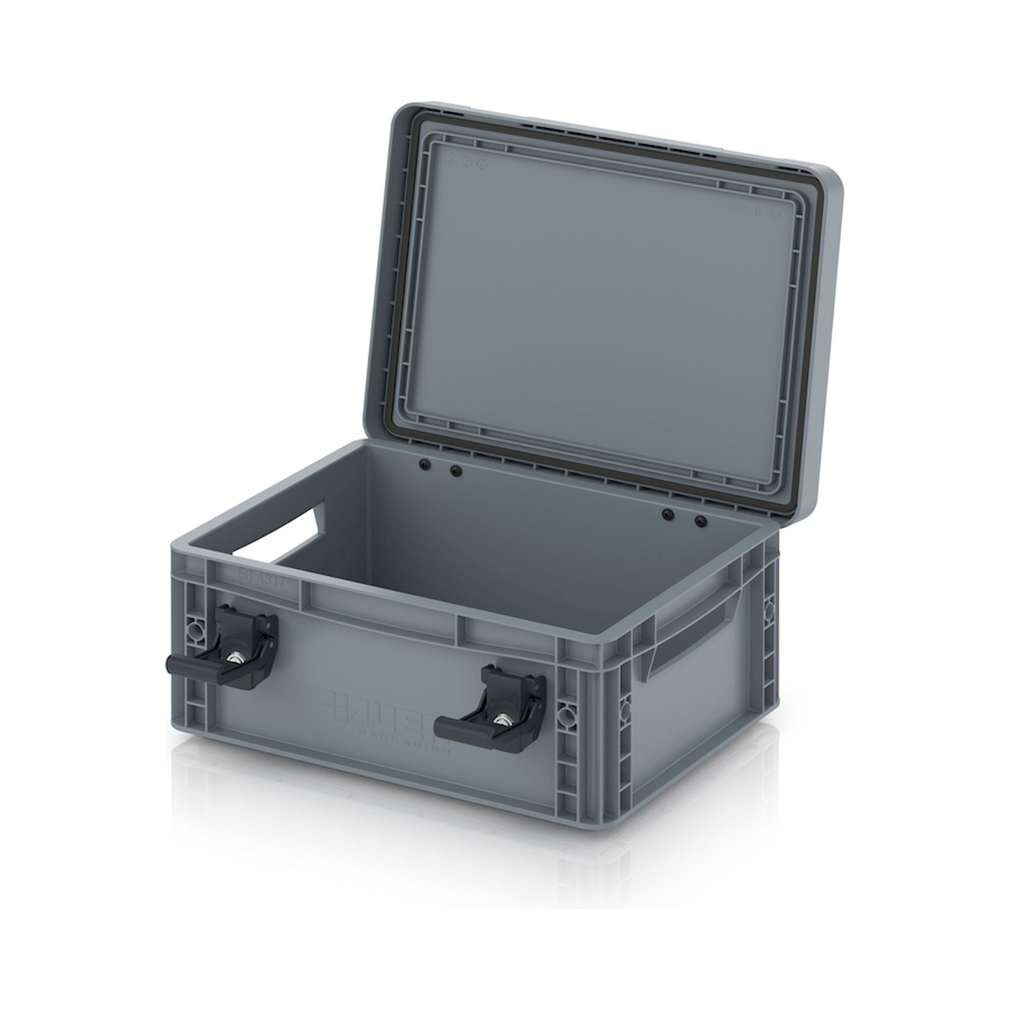 EDP S 43/17. Eurobehälter mit Scharnierdeckel Pro, 40x30x18,5 cm