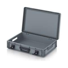 EDP S 64/12 1G. Eurobehälter mit Scharnierdeckel Pro, 60x40x13,5 cm