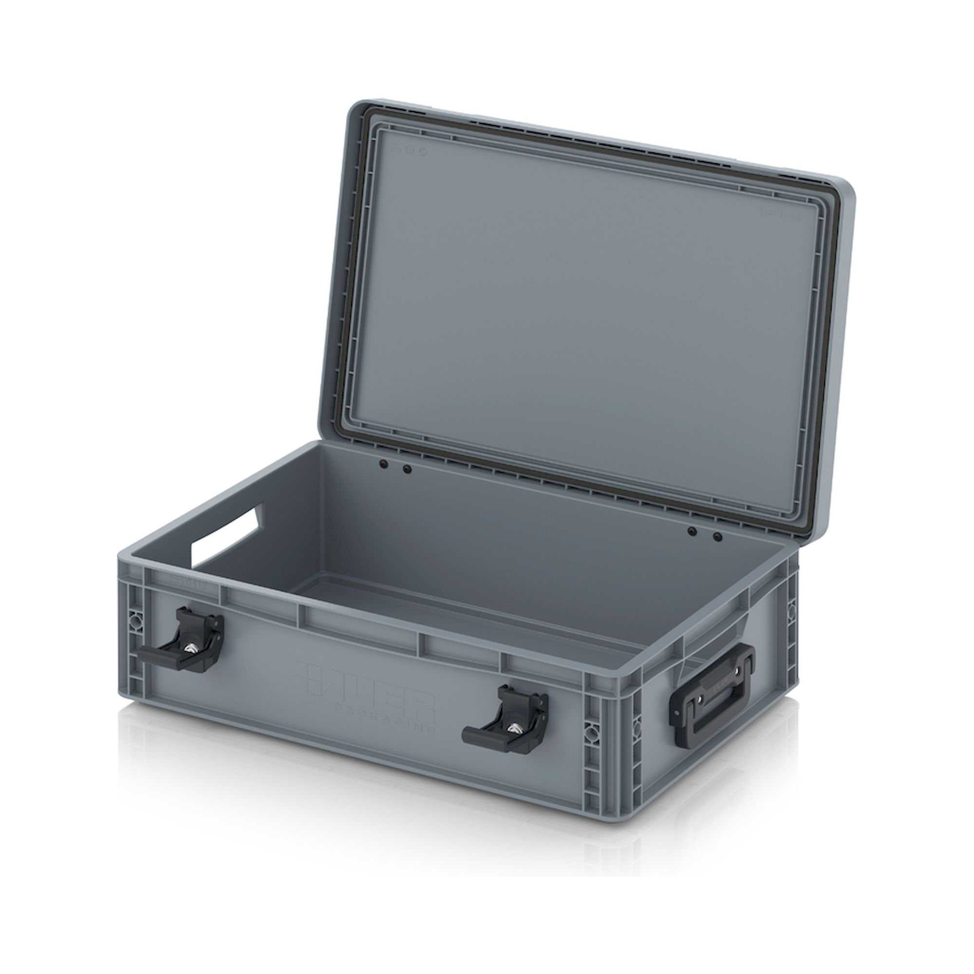 EDP S 64/17 2G. Eurobehälter mit Scharnierdeckel Pro, 60x40x18,5 cm