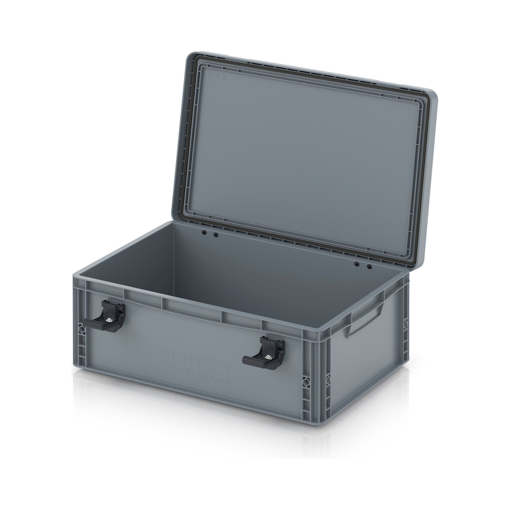 EDP S 64/22 HG. Eurobehälter mit Scharnierdeckel Pro, 60x40x23,5 cm