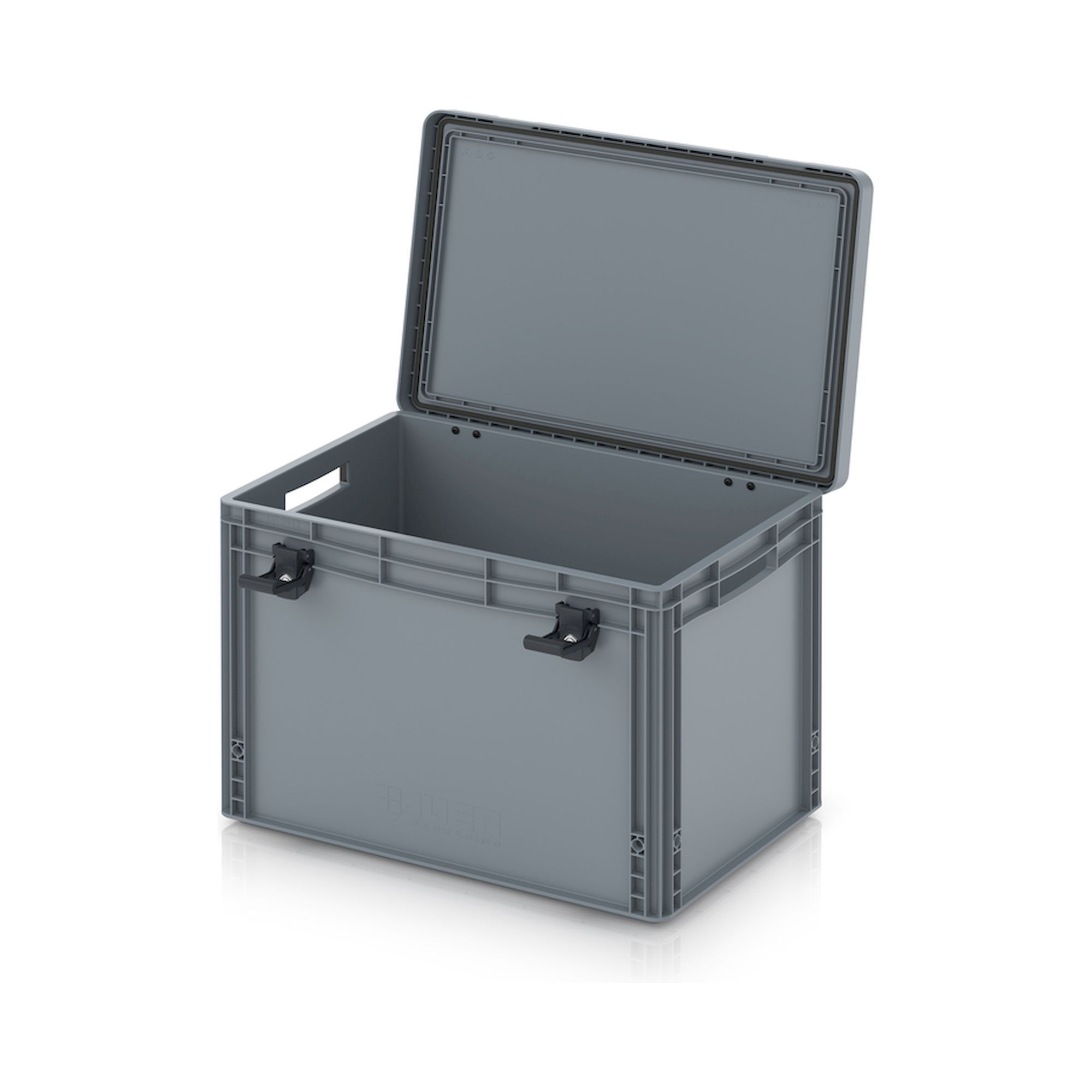 EDP S 64/42. Eurobehälter mit Scharnierdeckel Pro, 60x40x43,5 cm