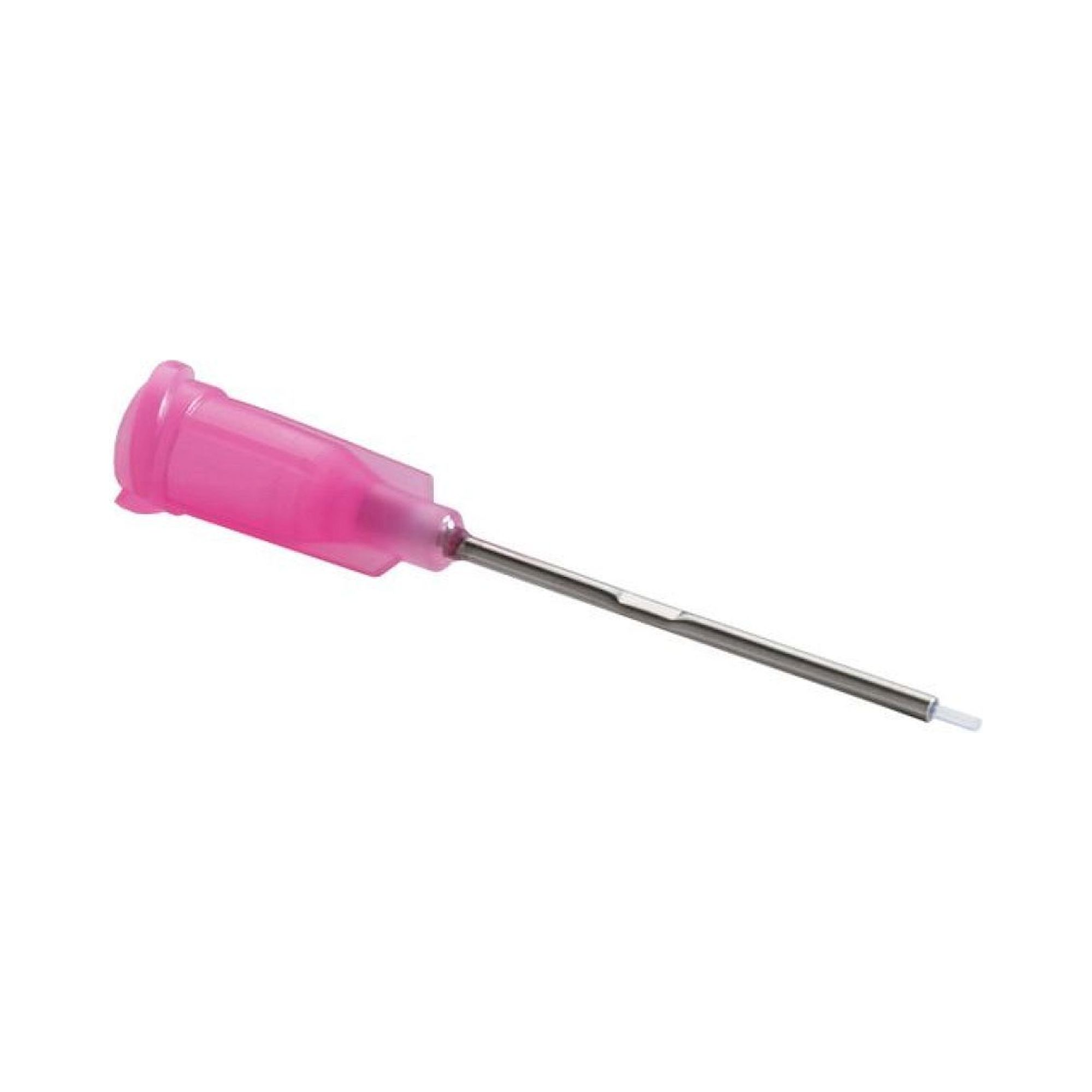 Nordson EFD 7005004. Dosiernadel, PTFE-Einsatz, pink, 1" gerade, Gauge 25, ID= 0,30 mm