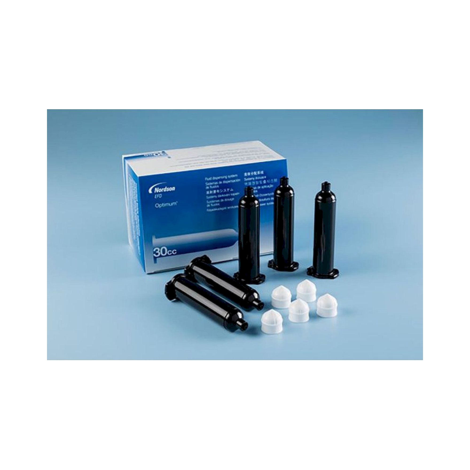 Nordson EFD 7366052. Dosierkartusche und Stopfen 30 cm3, schwarz