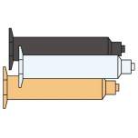 Nordson EFD 7012162. Dispensing syringe barrel, 55 cm³/black
