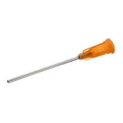 Nordson EFD 7018062. Dosing needle amber, 1.5", straight, Gauge 15, ID= 1.36 mm