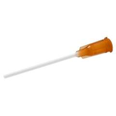 Nordson EFD 7018080. Dispensing tip flexible, 1,5", amber, Gauge 15, ID= 1,25 mm