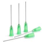 Nordson EFD 7018113. Dispensing needle green, 1.5", straight, Gauge 18, ID= 0.84 mm