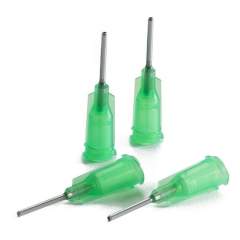 Nordson EFD 7018129. Dispensing tip beveled, 0.5", green, gauge 18, ID= 0.84 mm