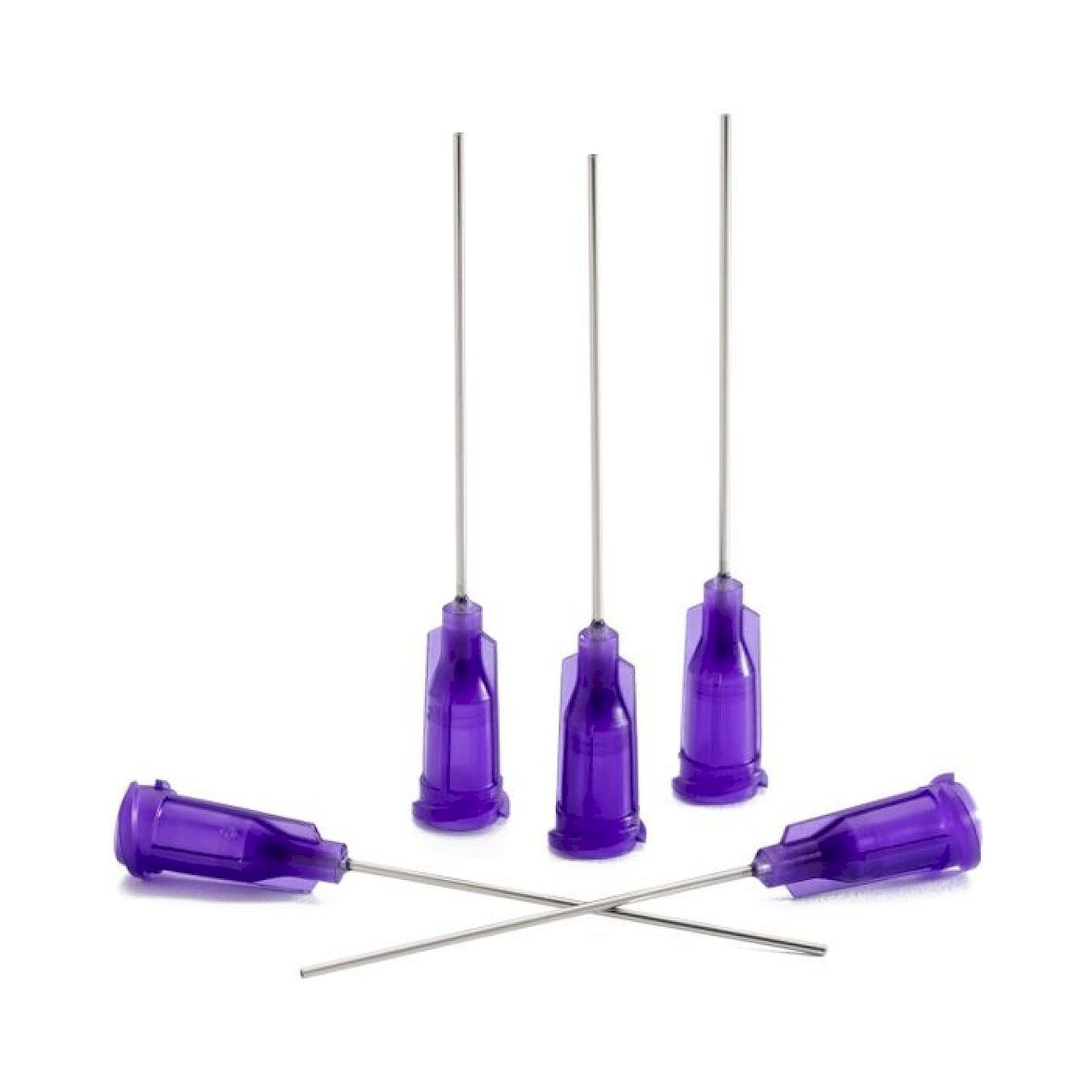 Nordson EFD 7018225. Dispensing Needle purple, 1.5", straight, Gauge 21, ID= 0.51 mm