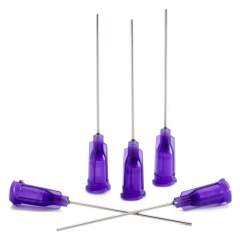 Nordson EFD 7018225. Dispensing Needle purple, 1.5", straight, Gauge 21, ID= 0.51 mm