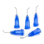 Nordson EFD 7018273. Dosing needle bent, 45°, blue, 0,5", Gauge 22, ID= 0,41 mm