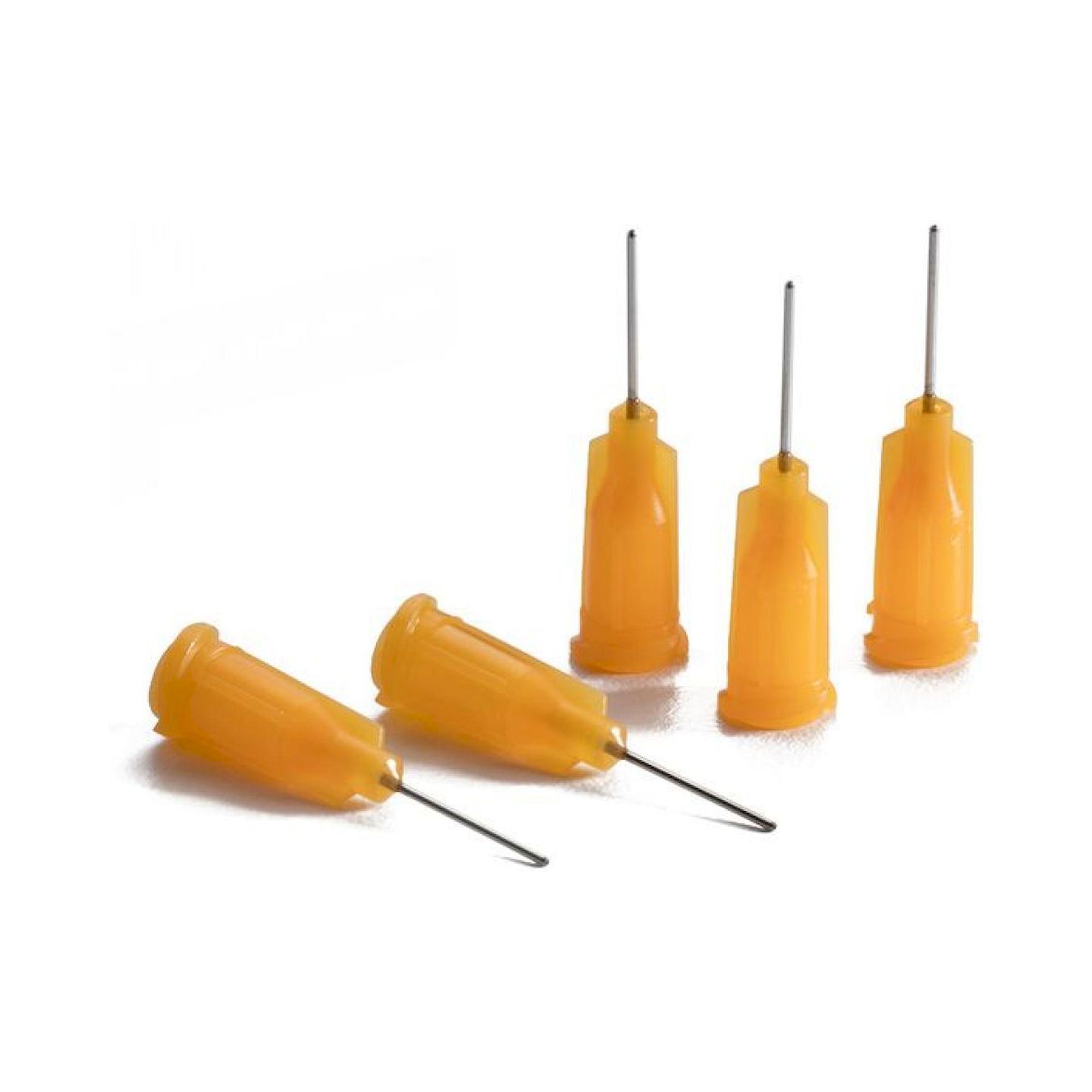 Nordson EFD 7018321. Dosing needle beveled, 0.5", orange, gauge 18, ID= 0.33 mm