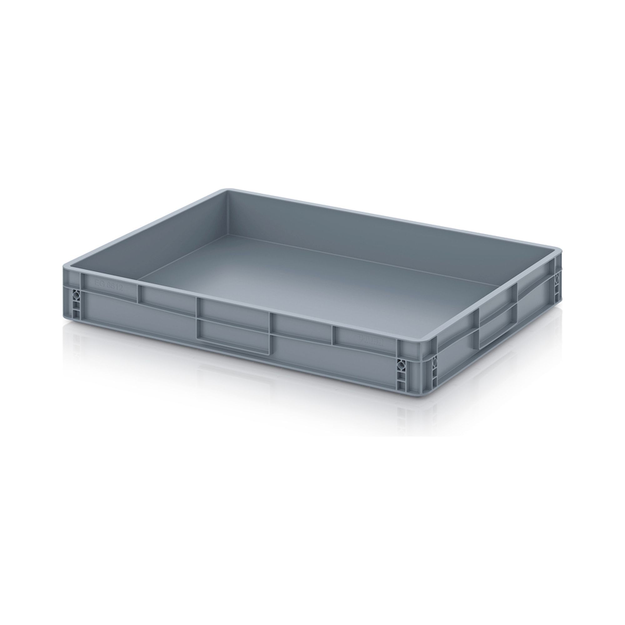EG 86/12 HG. Euro containers solid, 80x60x12 cm
