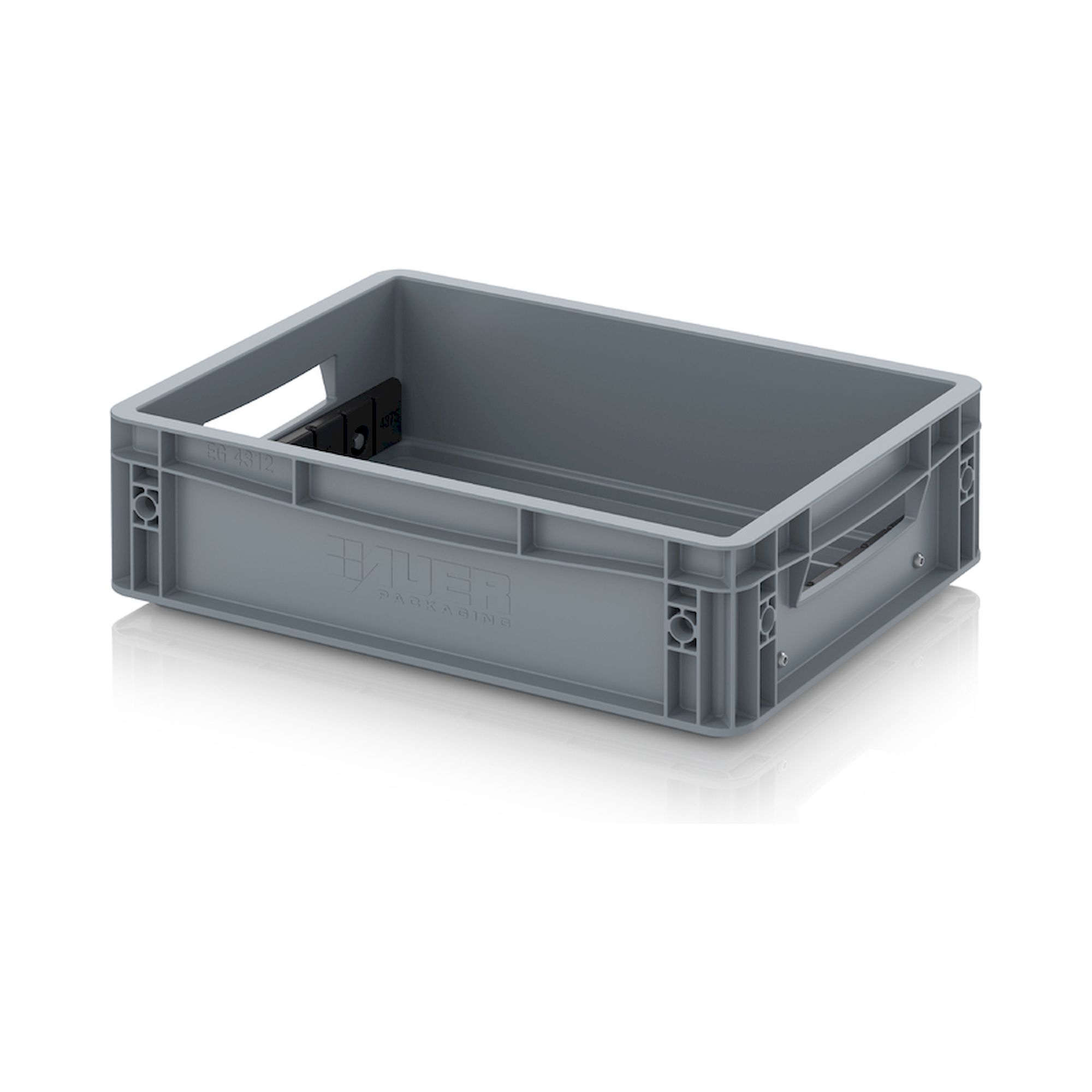 EG GEF LT 4312. Eurobehälter mit Längsteiler, 40x30x12 cm