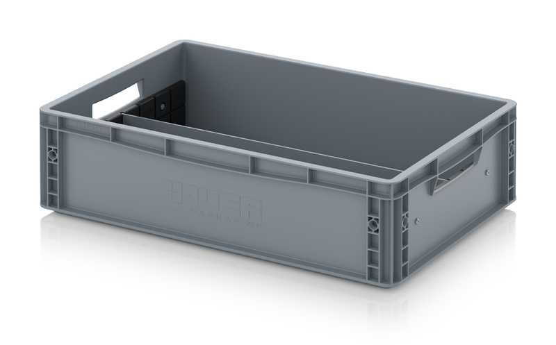 EG GEF LT 6417. Eurobehälter mit Längsteiler, 60x40x17 cm