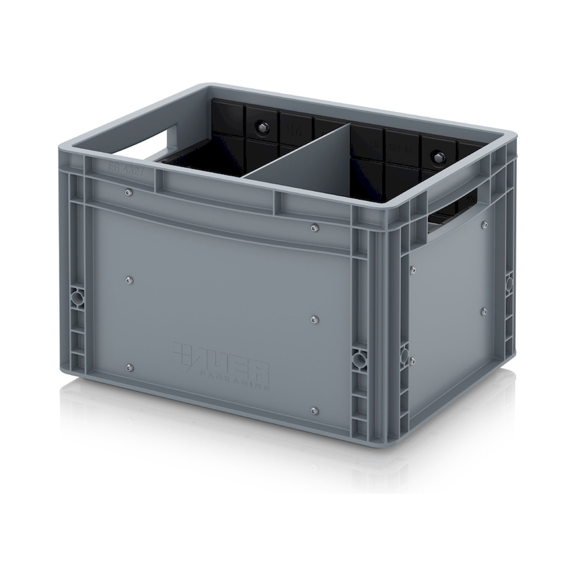 Auer EG GEF QLT 4327. Eurobehälter mit Quer- und Längsteiler