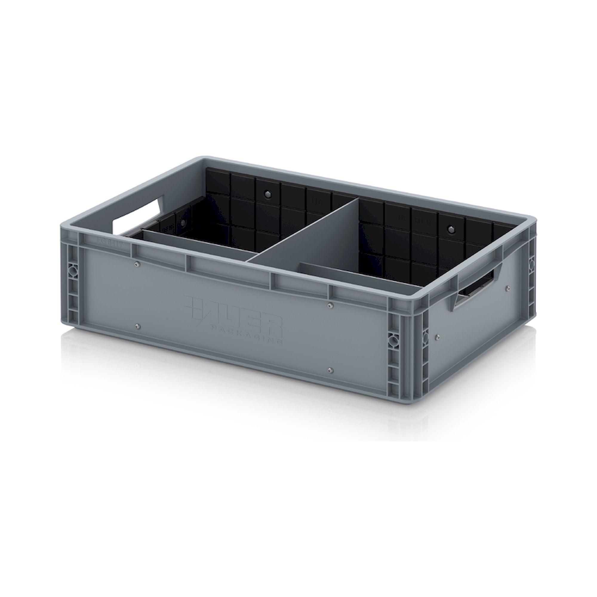 Auer EG GEF QLT 6417. Eurobehälter mit Quer- und Längsteiler