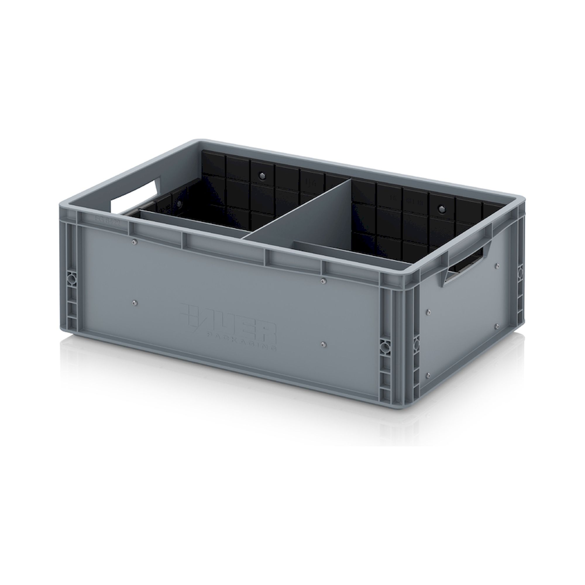 Auer EG GEF QLT 6422. Eurobehälter mit Quer- und Längsteiler