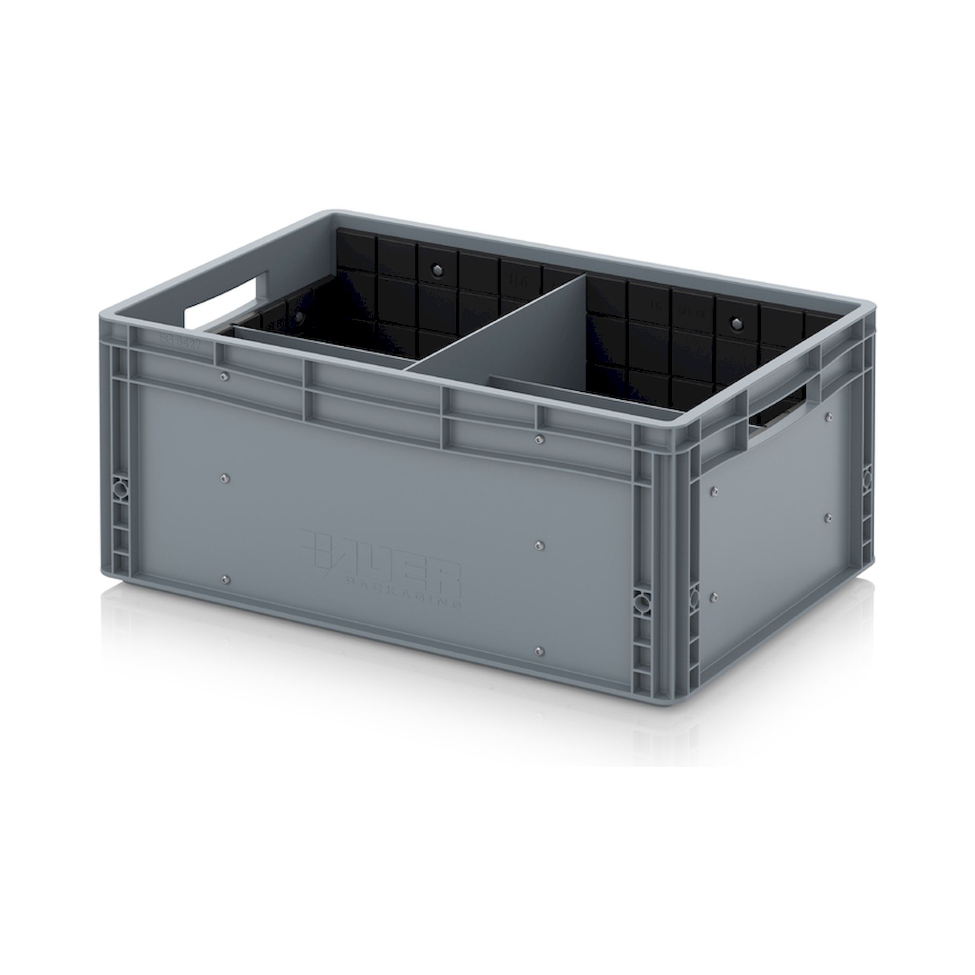 Auer EG GEF QLT 6427. Eurobehälter mit Quer- und Längsteiler