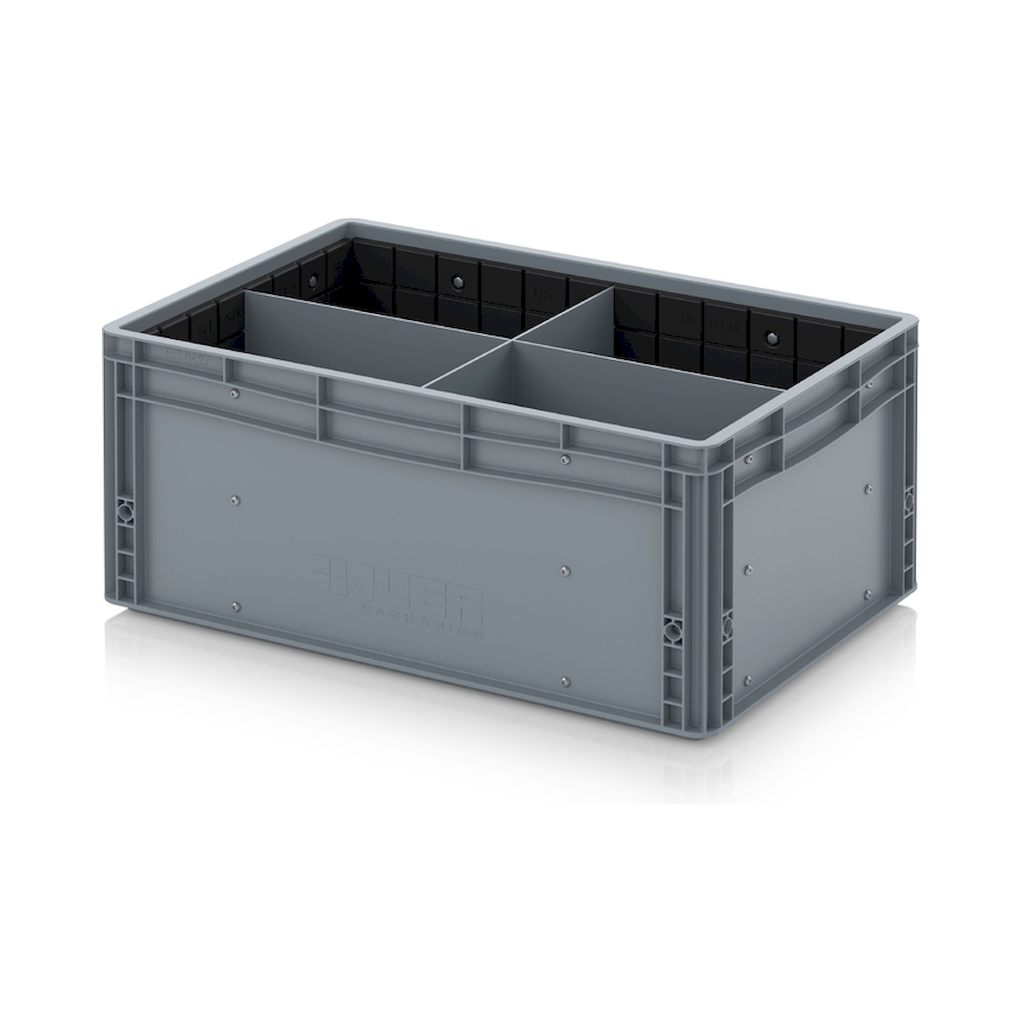 Auer EG GEF QLT 6427 HG. Eurobehälter mit Quer- und Längsteiler