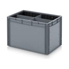 Auer EG GEF QLT 6442 HG. Eurobehälter mit Quer- und Längsteiler