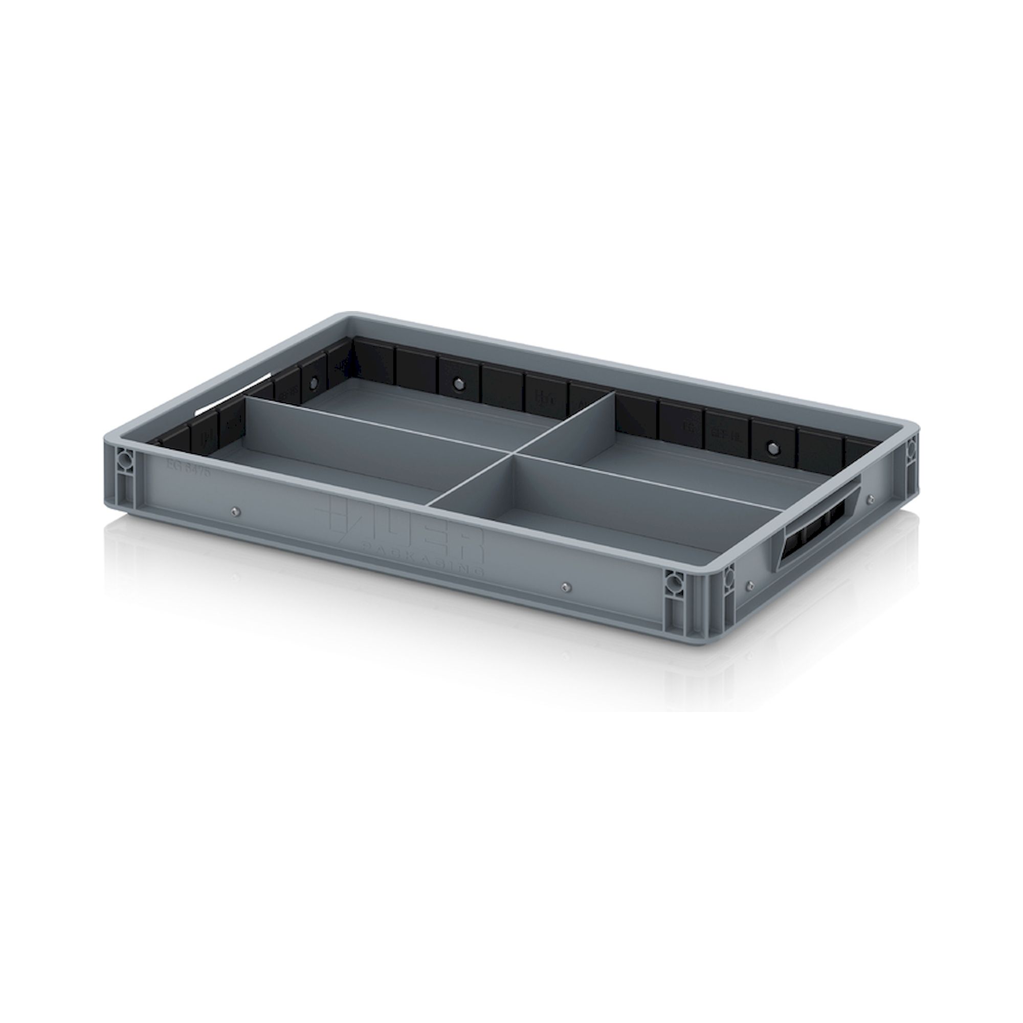 Auer EG GEF QLT 6475. Eurobehälter mit Quer- und Längsteiler