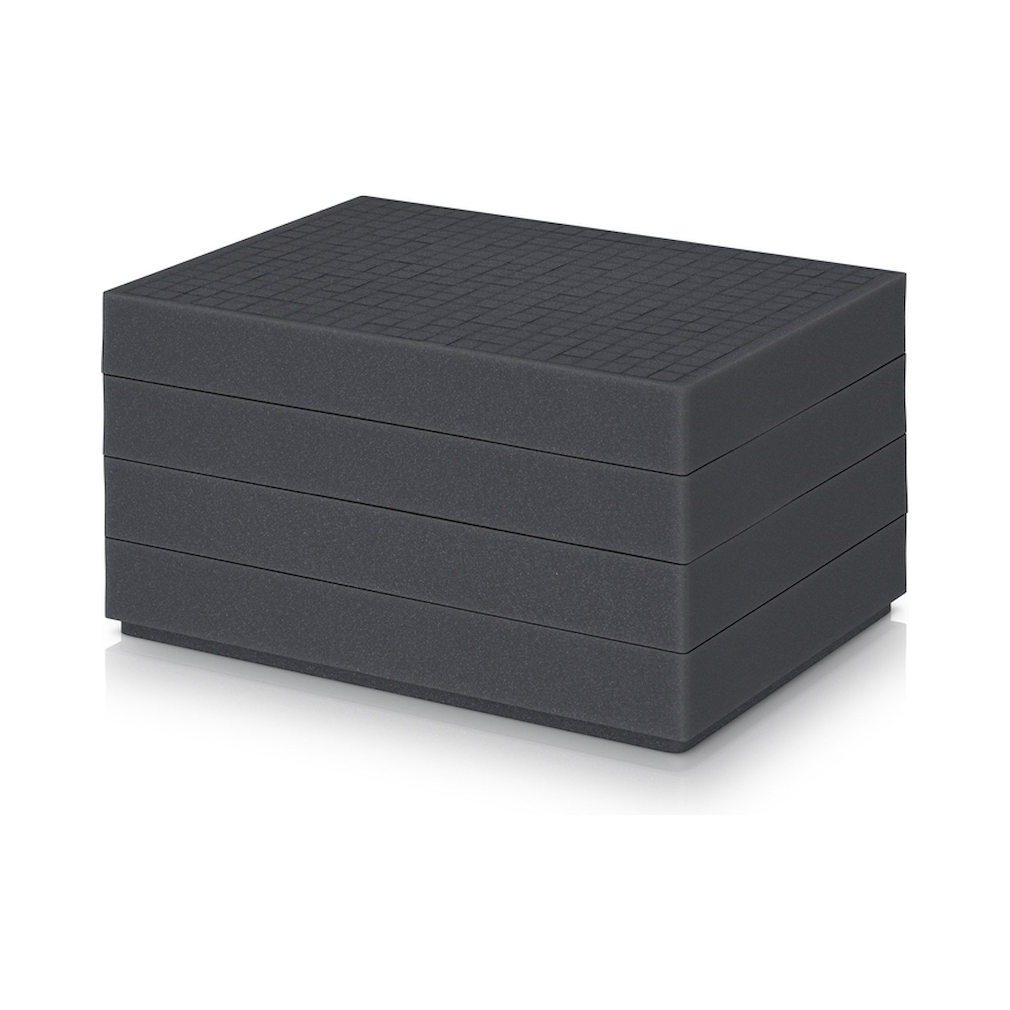 EG S SEWW 43/22. Würfelschaumpolster für Eurobehälter, 37x27x21 cm