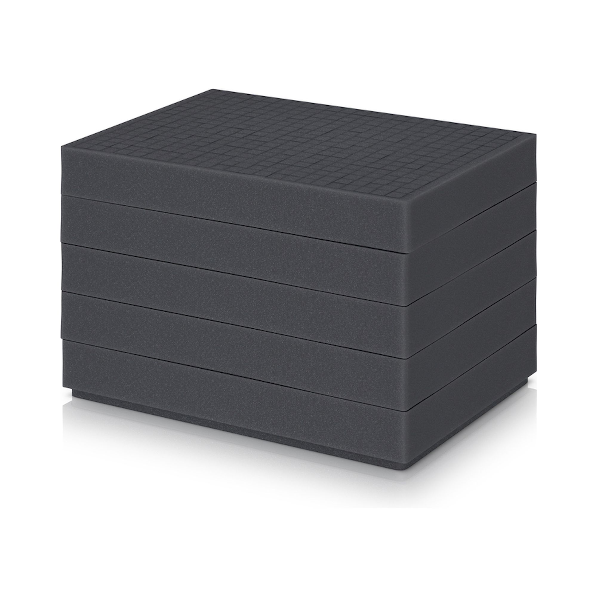 EG S SEWW 43/27. Würfelschaumpolster für Eurobehälter, 37x27x26 cm