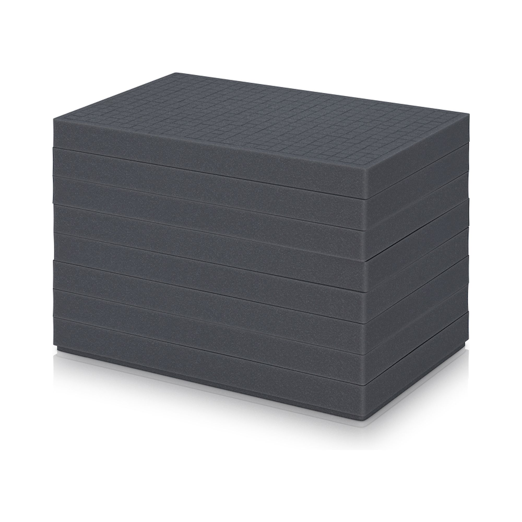 EG S SEWW 64/42. Würfelschaumpolster für Eurobehälter, 56x36x41 cm