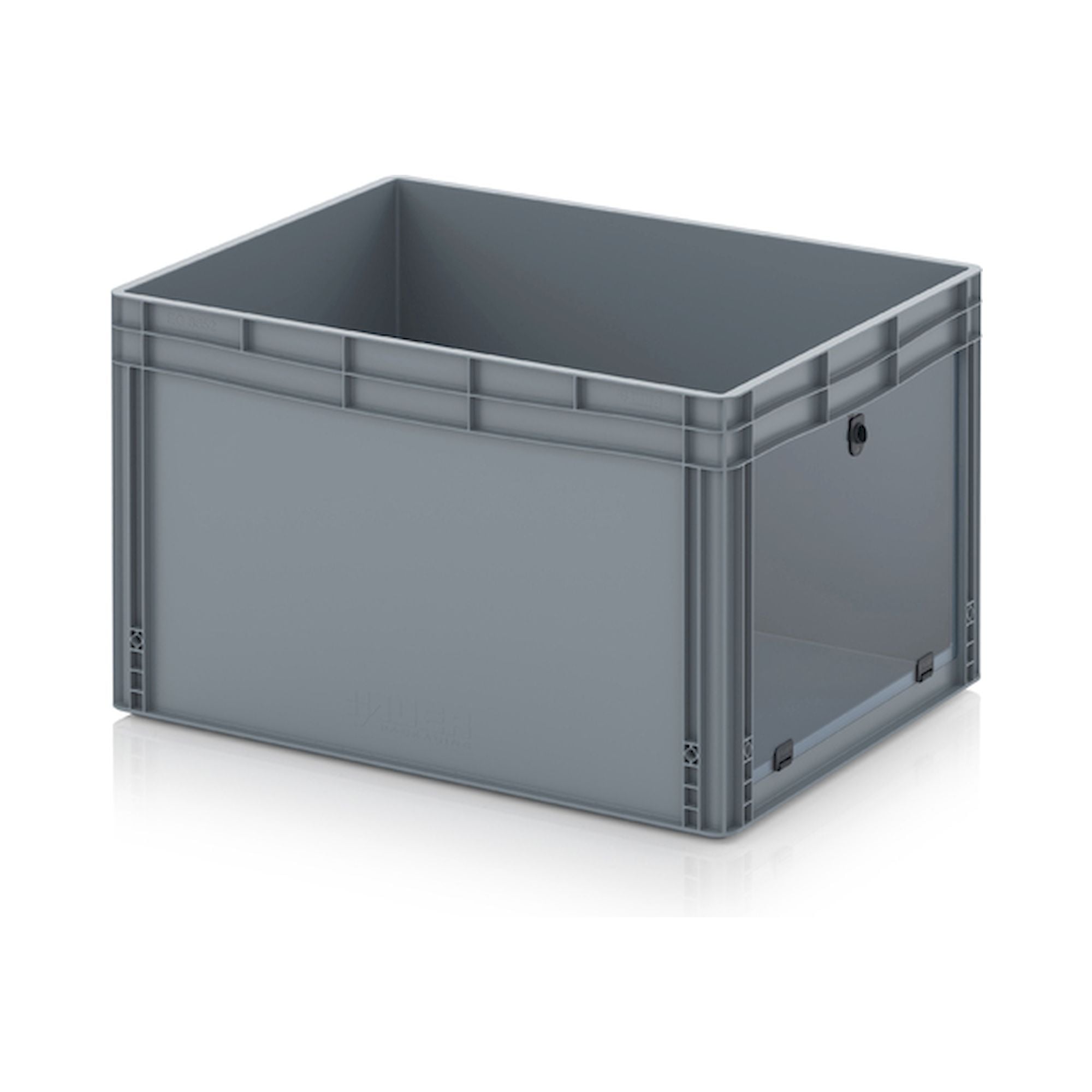 EG SKS 86/52 HG. Sichtlagerkästen im Euroformat mit Acrylglas-Sichtklappe, 80x60x52 cm