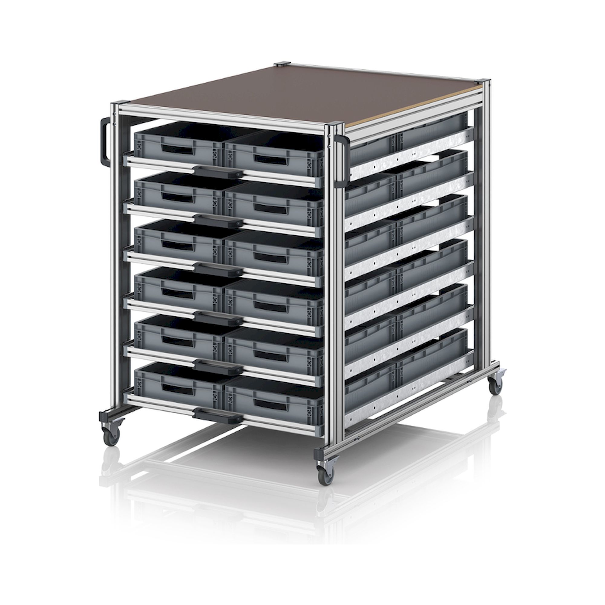 EG SW 134 1208 6412. Systemwagen im Palettenformat, 130x106,2x134,6 cm