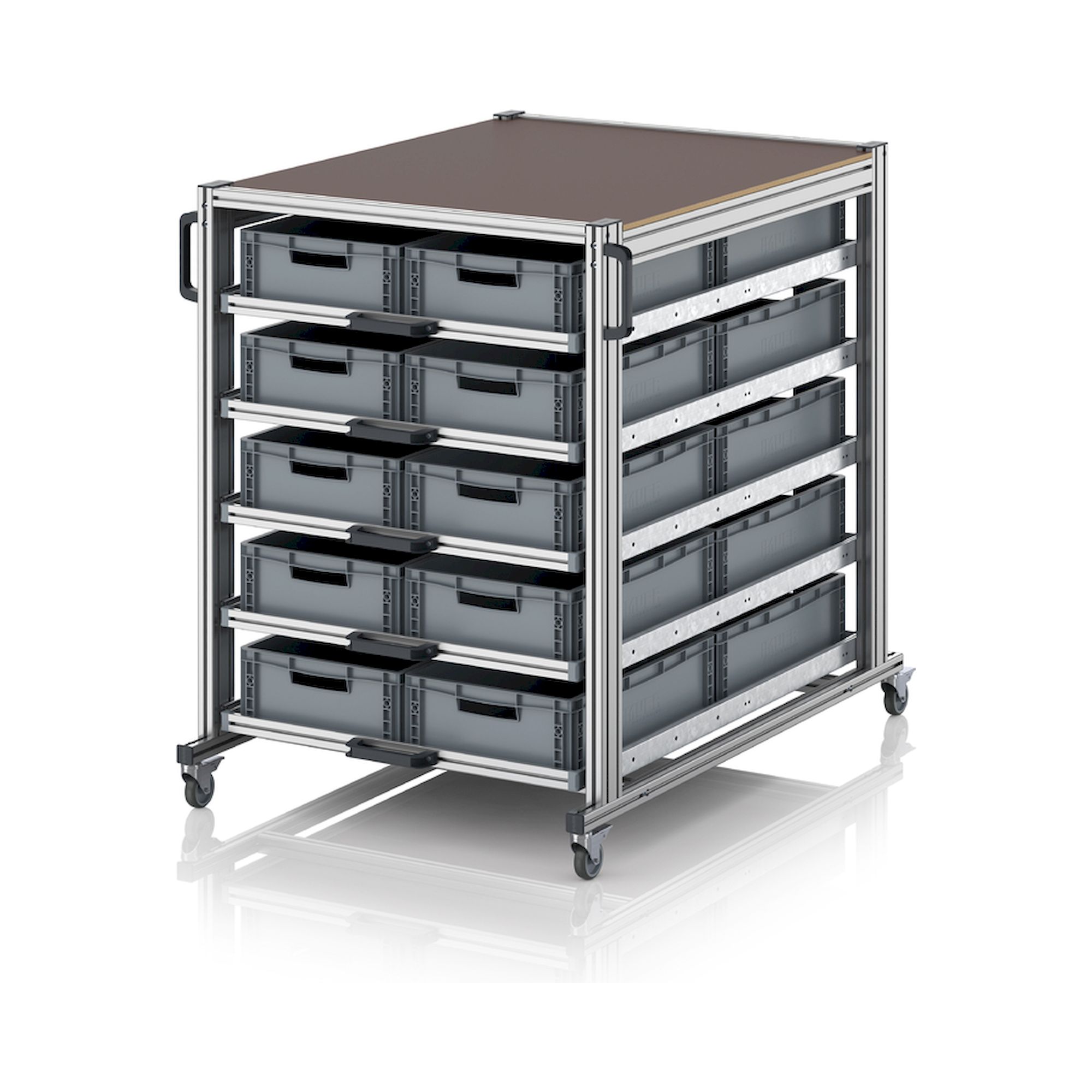 EG SW 134 1208 6417. Systemwagen im Palettenformat, 130x106,2x134,6 cm