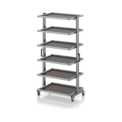 EG SW 200-1 86 U. Systemwagen für Eurobehälter 80 x 60 Höhe 200 cm ohne Auszug, 103,4x65x201,1 cm