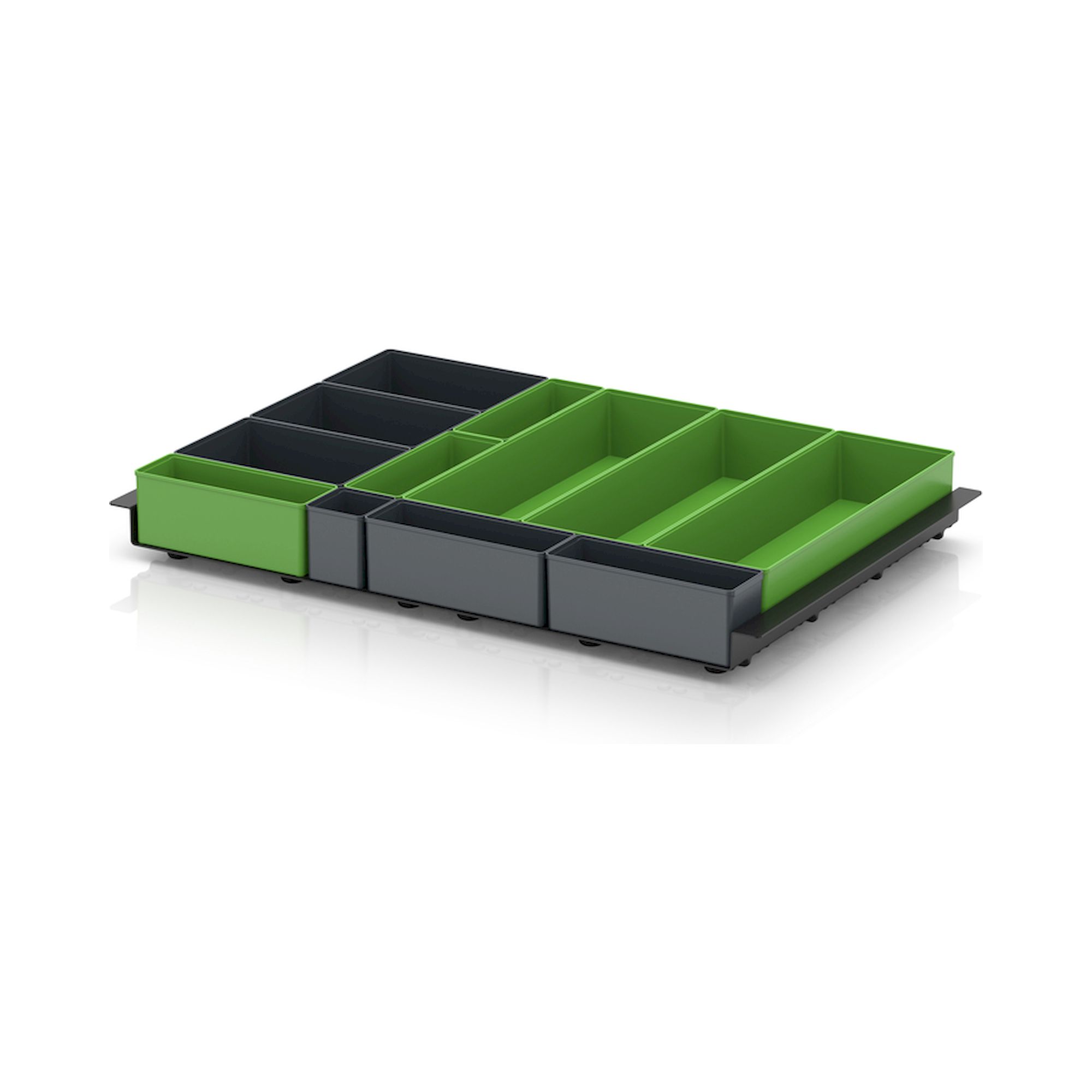 EG TEK 64 B4. Einsatzkästen Einsatz für Eurobehälter 60 x 40 cm, Bestückung 4