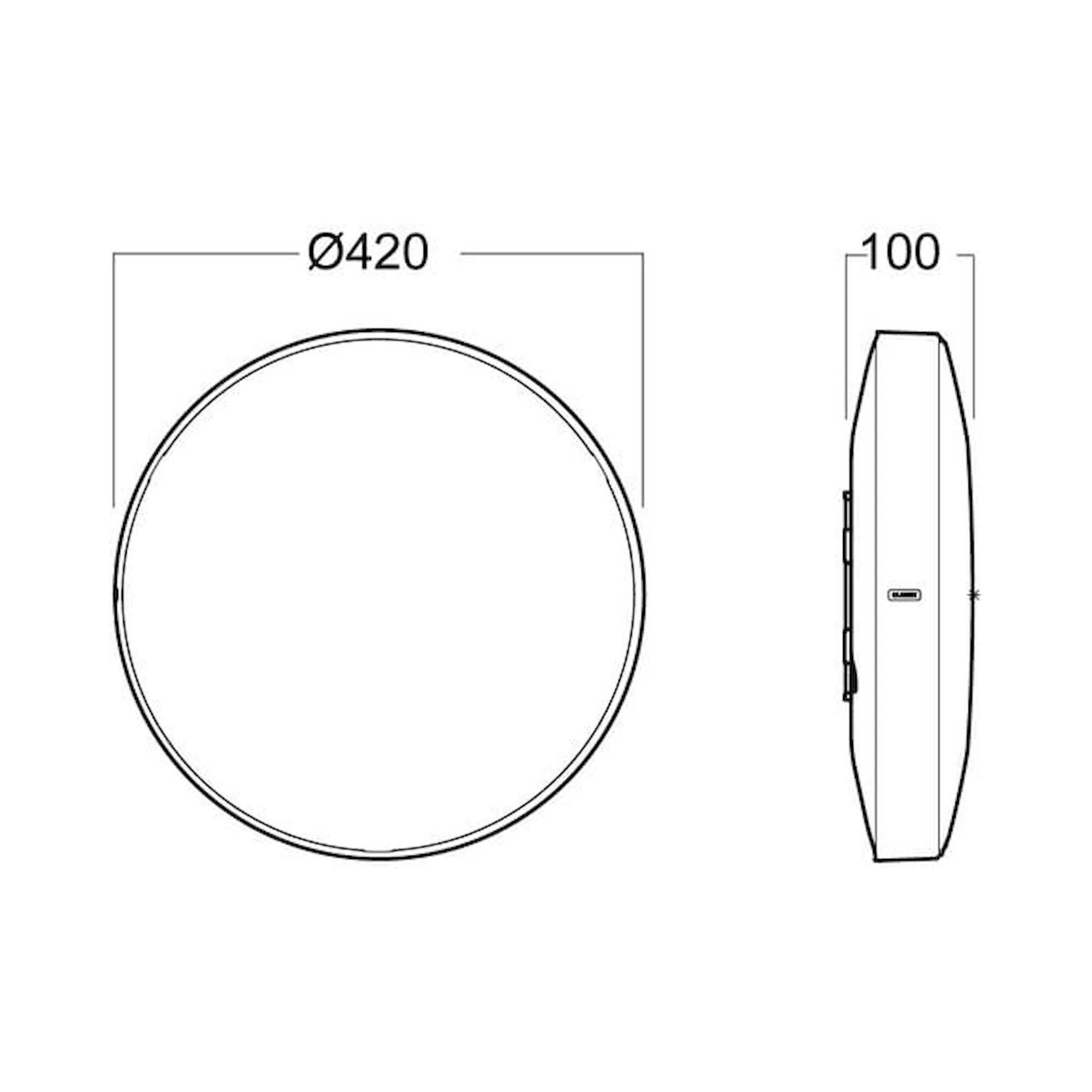 Glamox A20-S420 Anbauleuchte, 3143 lm, 4000 K, DALI-dimmbar