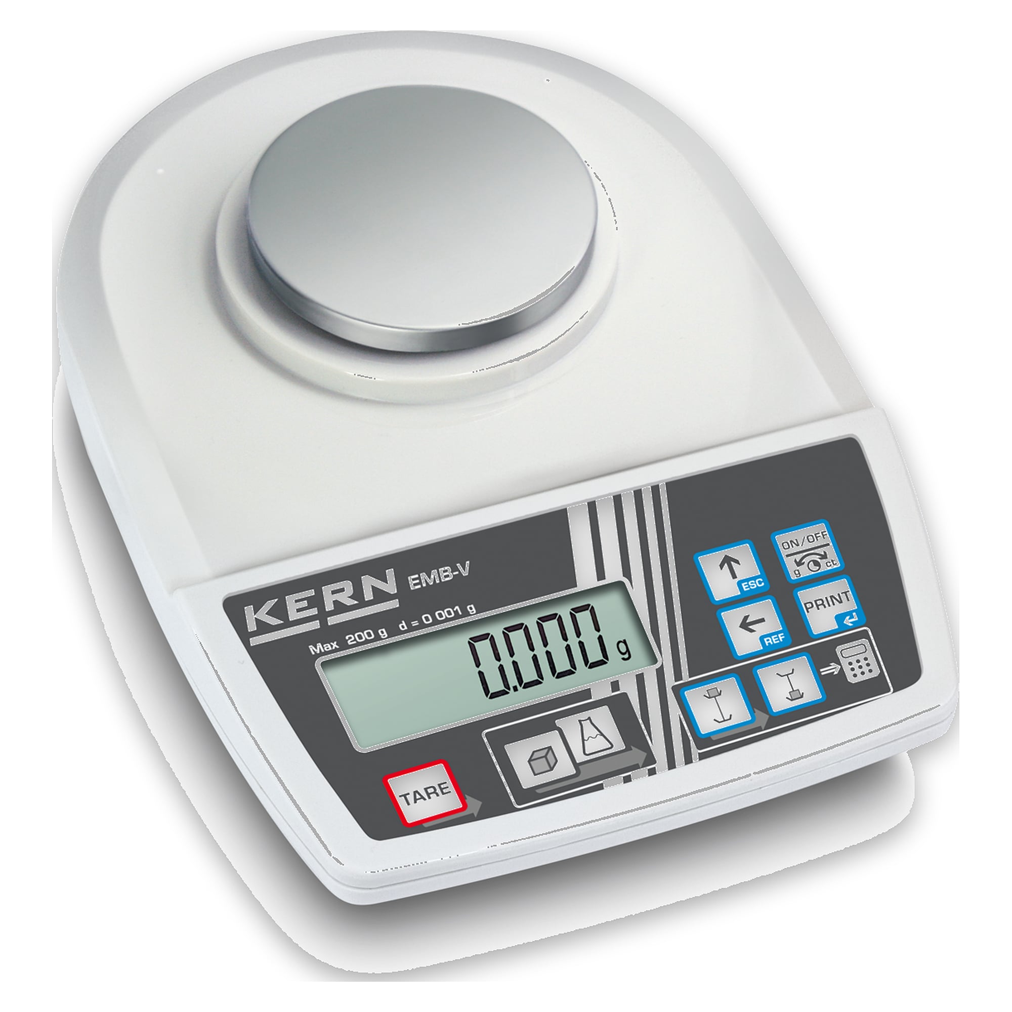 Schulwaage 200 g Ablesbarkeit 0,001 g - KERN EMB 200-3V