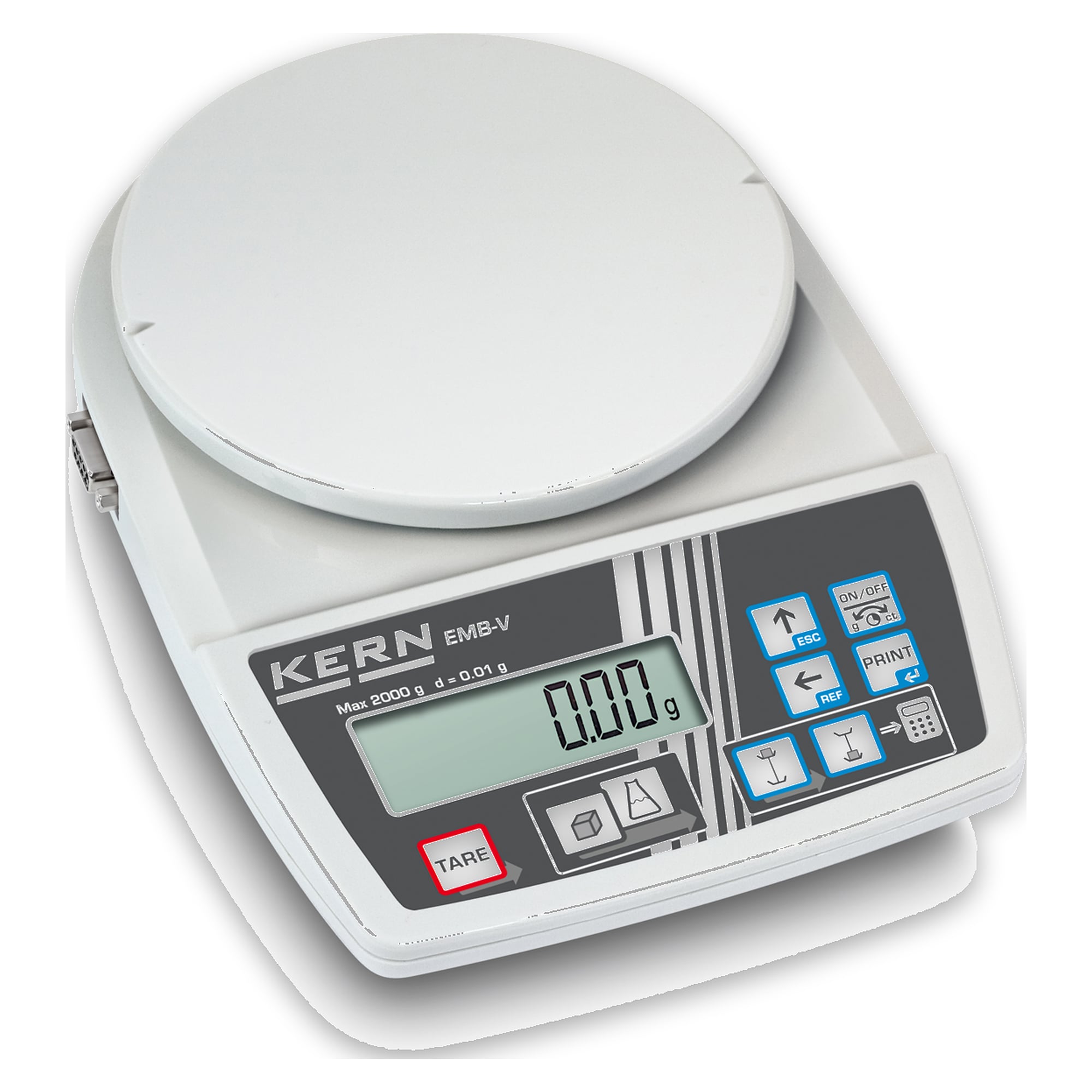 Schulwaage 2000 g Ablesbarkeit 0,01 g - KERN EMB 2000-2V