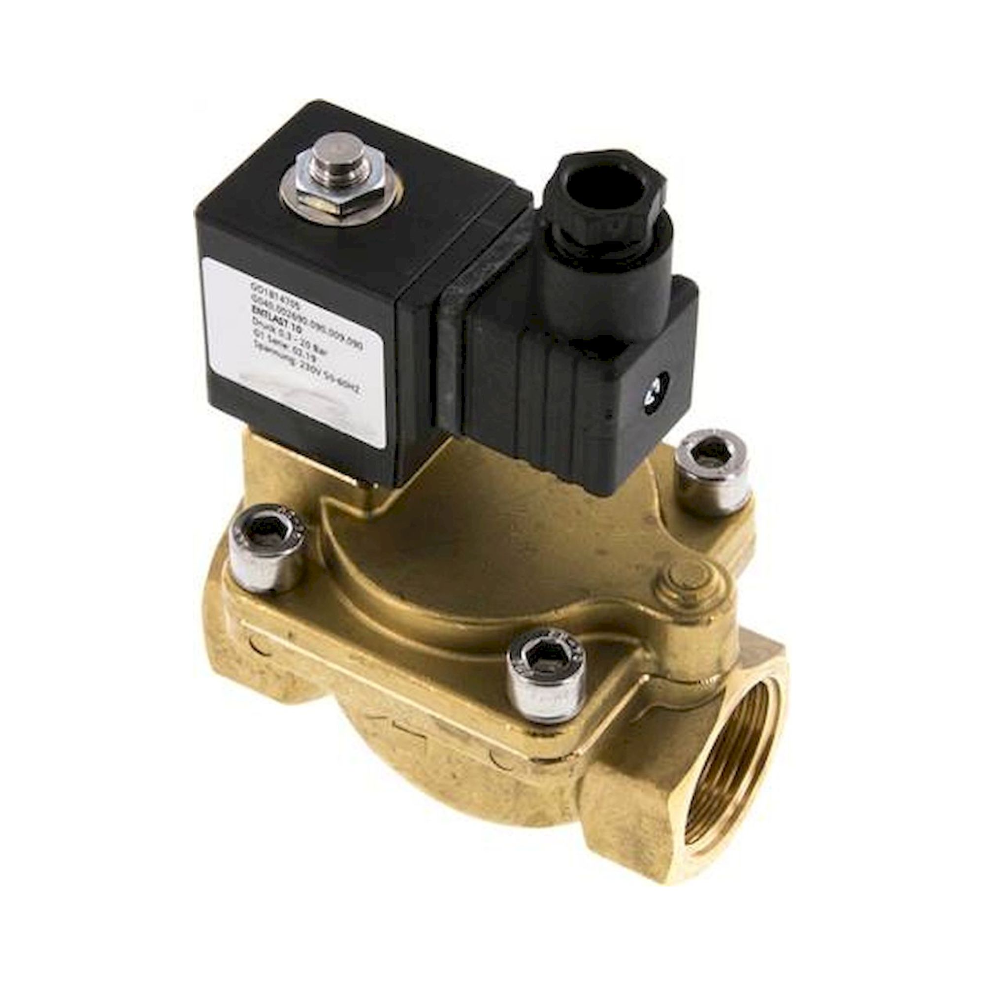 ENTLAST 10. Entlastventil (NO) G 1" für Kolbenkompressoren, 230 VAC