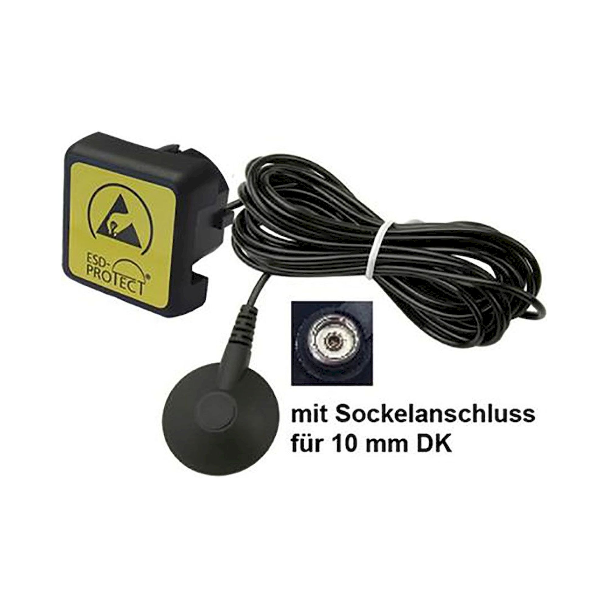 Erdungsleitung für Tisch- und Bodenmatten