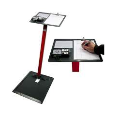 Ergonomischer Standfuß EP0206027 mit Halteplatte für ComboTester X3 und DIN A4 Klemmvorrichtung