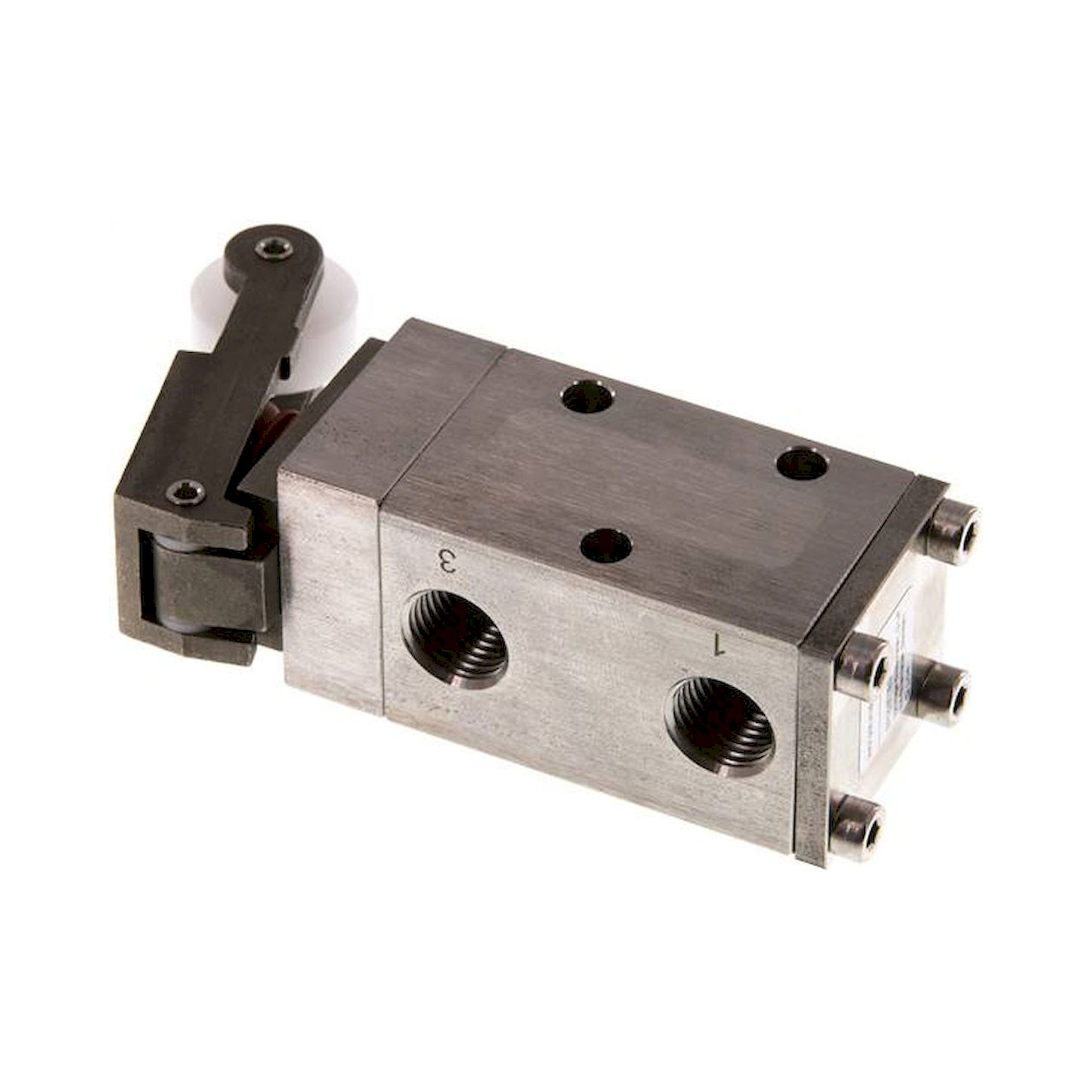 ER 05 311 ES. 3/2-Wege (NC/NO)-Endschalter, G 1/4", Rollenhebel, Edelstahl