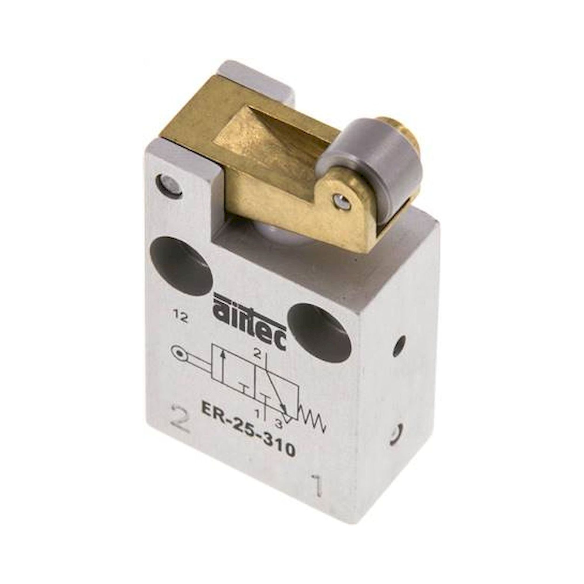 Airtec ER 25 310. 3/2-Wege (NC) Endschalter mit Rollenhebel, M 5