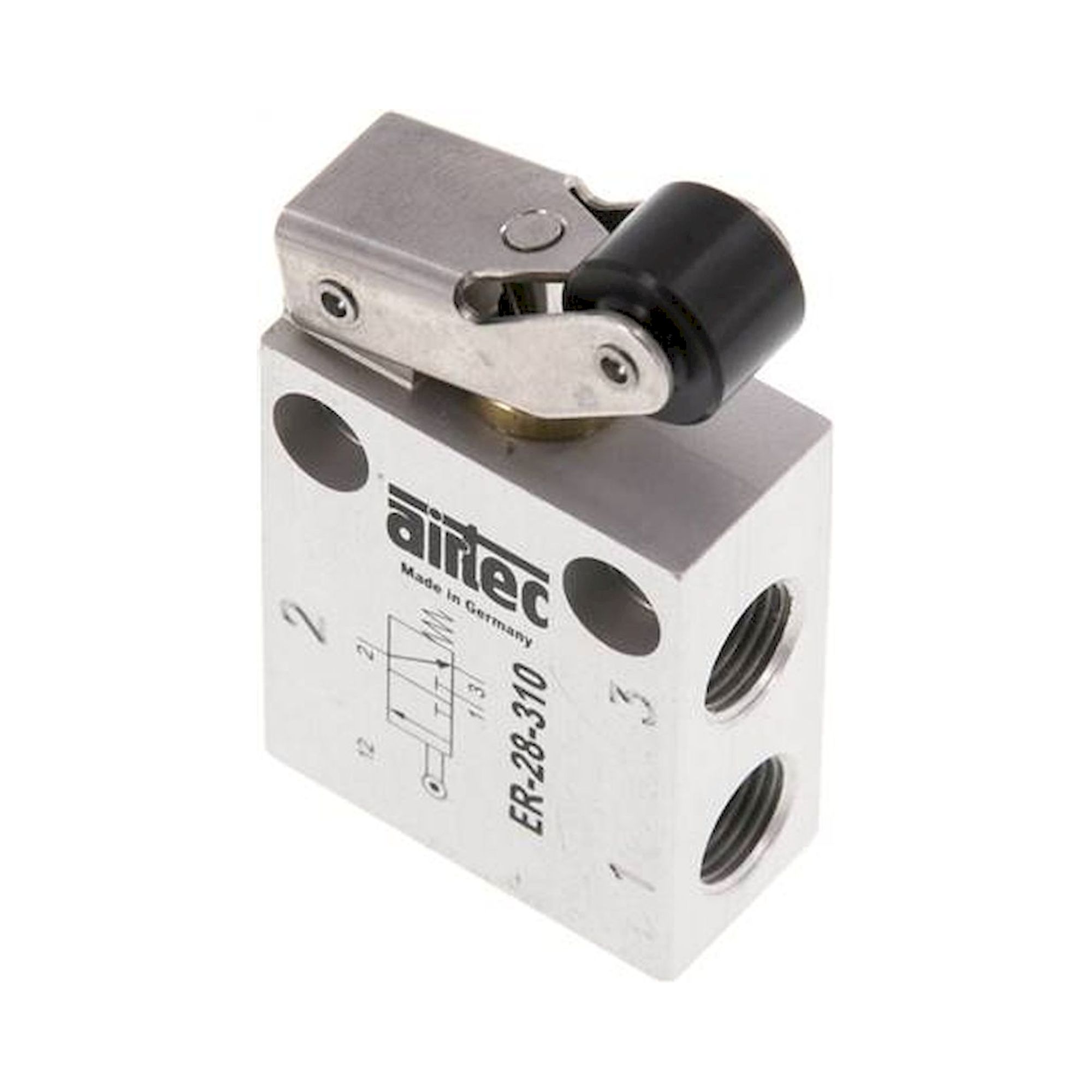 Airtec ER 28 310. 3/2-Wege (NC) Endschalter mit Rollenhebel, G 1/8"