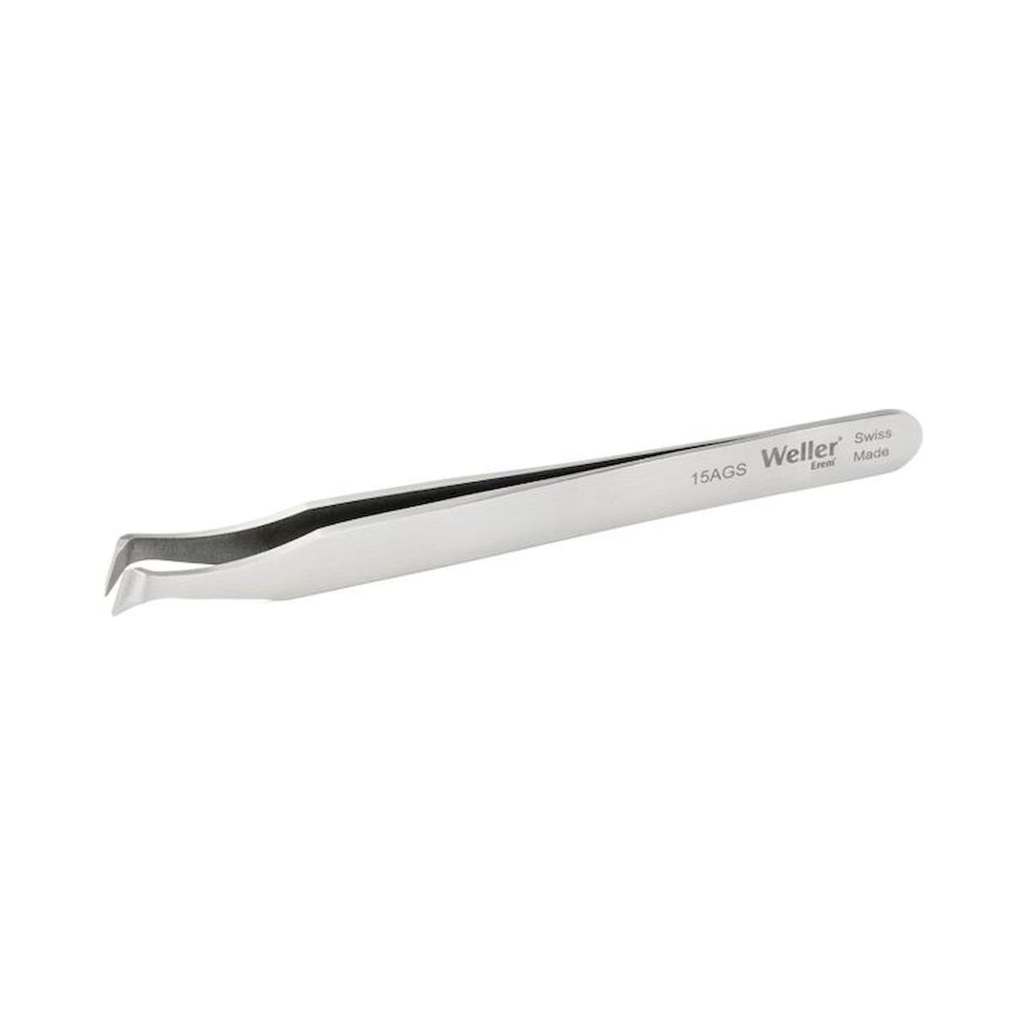 Weller Erem 15AGS. Waver Erem 15AGS Cutting Tweezers with Narrow Oblique Head, Hardened Cutting Edges