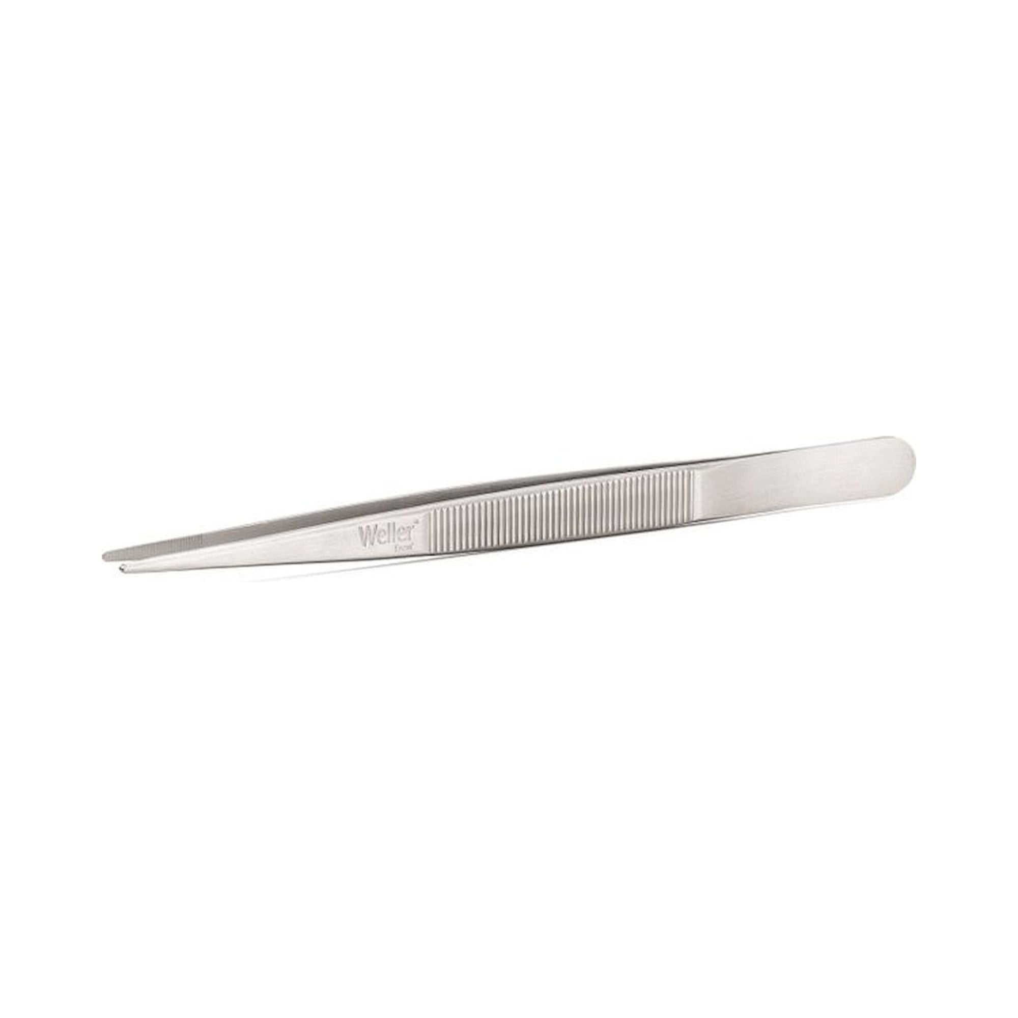 Weller Erem 21SA. Waver Erem 21SA Precision Tweezers with Medium-Pointed Tips and Serrated Finger Grips, 160mm