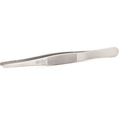 Weller Erem 21SA120. Waver Erem 21SA120 Tweezers with Large, Flat, Ro with Tips, with Inside and Outside Serrations