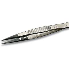 Weller Erem 249SA. Waver Erem 249SA Precision Tweezers with Pointed Synthetic Tips (PPS) and Serrated Finger Grips for Secure Handling