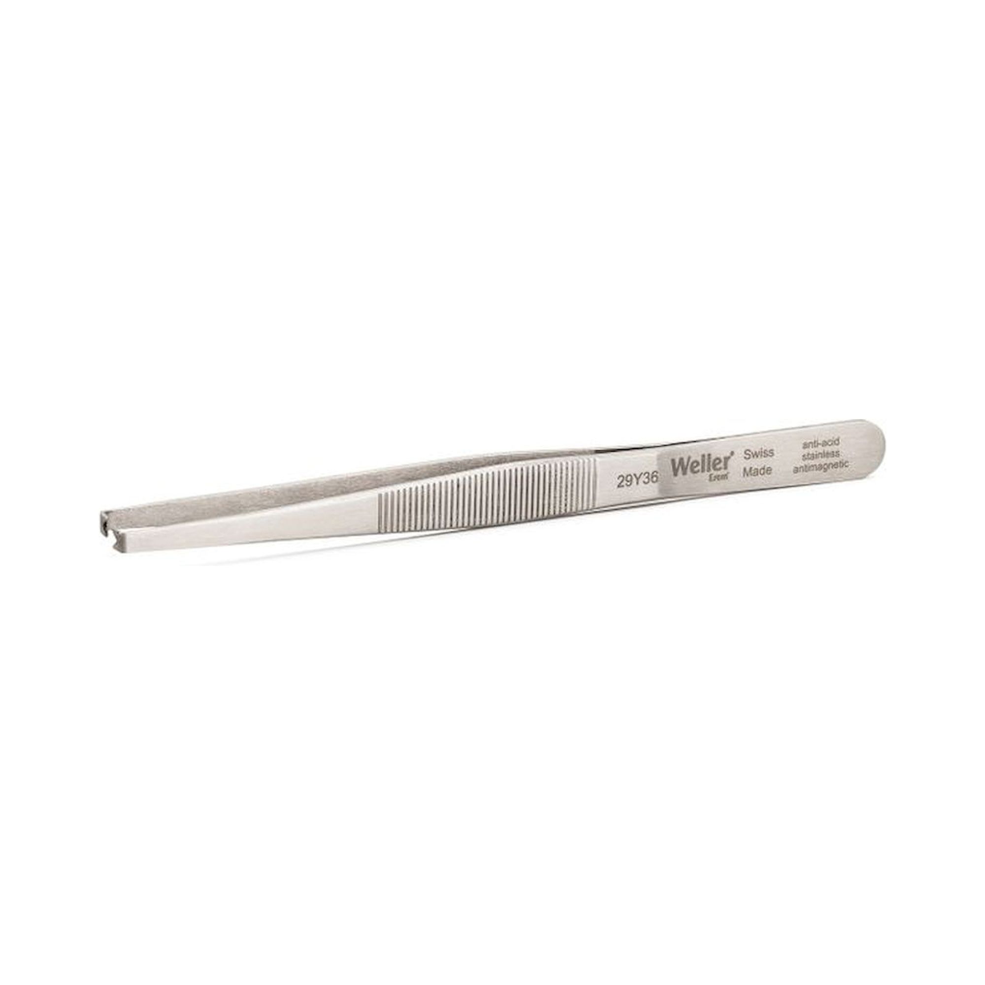 Weller Erem 29Y36. Waver Erem 29Y36 Miniature Stripping Tweezers, 0.13 mm/.005 Inch (AWG 36), with Non-Reflecting Surface